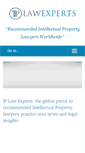 Mobile Screenshot of ip-lawexperts.com