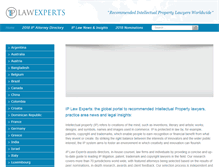 Tablet Screenshot of ip-lawexperts.com